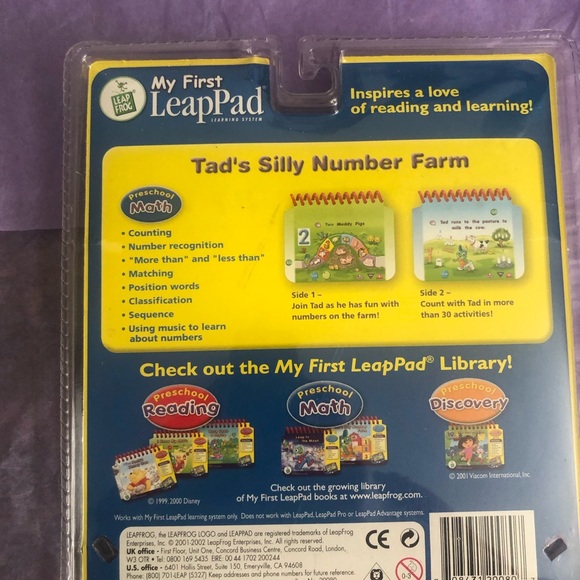 Leap frog leap pad child’s math activity. New and sealed - Picture 5 of 11